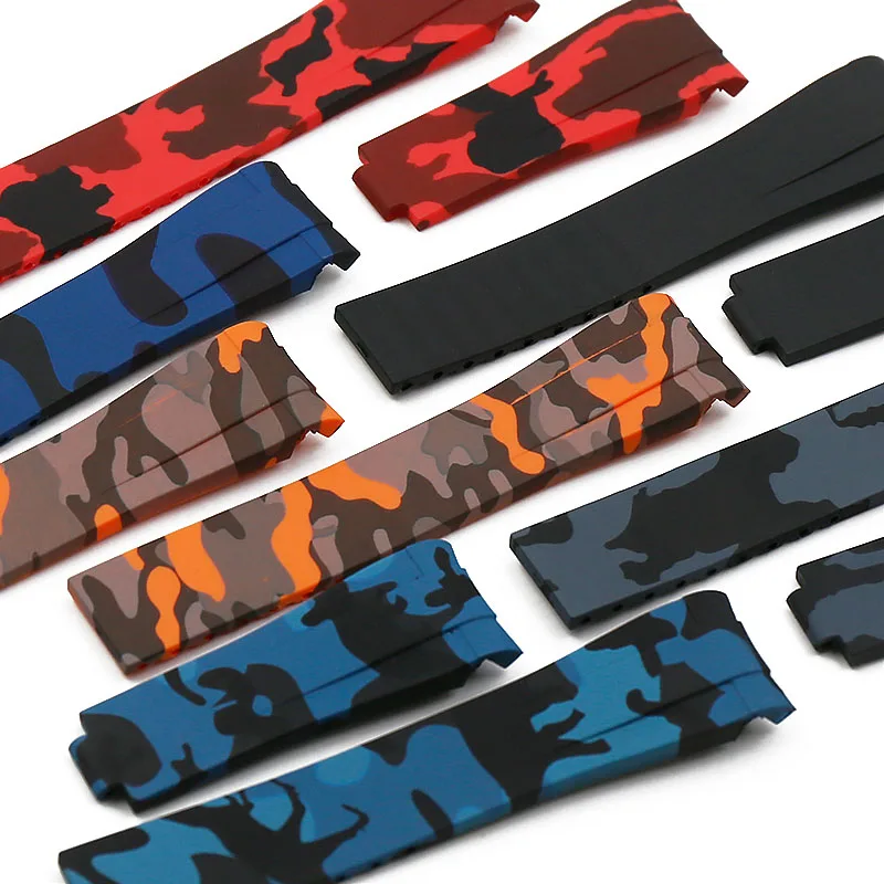 Camouflage rubber strap men's watch accessories for Rolex water ghost Di Tong Ghost King GMT waterproof silicone strap 20mm
Camouflage rubber strap men's watch accessories for Rolex water ghost Di Tong Ghost King GMT waterproof silicone strap 20mm