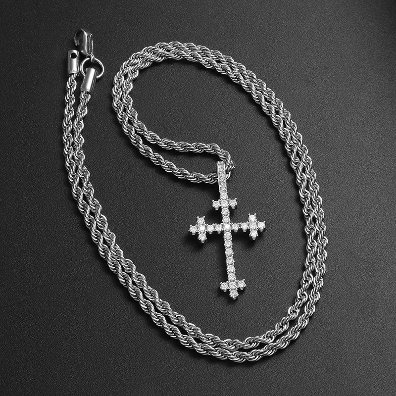 Gold Plated Stainless Pendant Solid Iced Out Cubic Zirconia Charm Choker Cross Necklace Chain, White gold,rose gold, 18k gold
Gold Plated Stainless Pendant Solid Iced Out Cubic Zirconia Charm Choker Cross Necklace Chain, White gold,rose gold, 18k gold