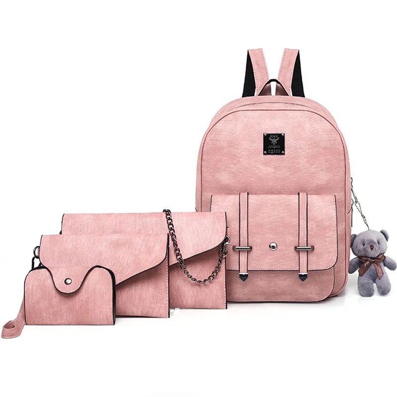 Fashion wholesale daily high capacity female young girls women cheap popular PU backpack set 3pcs lady woman backpack bag
Fashion wholesale daily high capacity female young girls women cheap popular PU backpack set 3pcs lady woman backpack bag