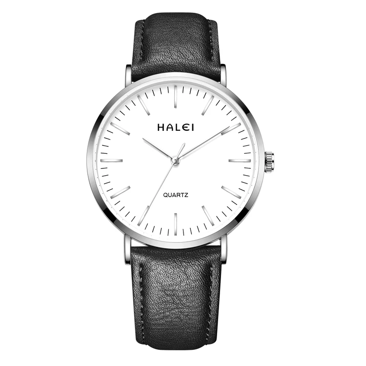 Hot sale fashion design light luxury classic leather alloy waterproof couple quartz watches, 2 colors
Hot sale fashion design light luxury classic leather alloy waterproof couple quartz watches, 2 colors