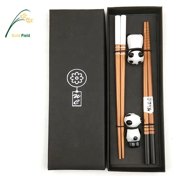 High Quality Cute Panda Bamboo Design Tableware Bamboo Chopsticks with Ceramic Chopstick Holders Gift Set
High Quality Cute Panda Bamboo Design Tableware Bamboo Chopsticks with Ceramic Chopstick Holders Gift Set