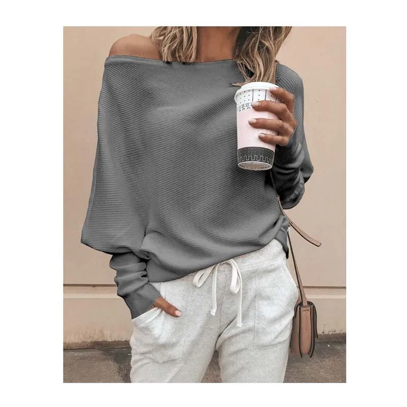 2019 Fashion Ladies Girl Off The Shoulder Sweatshirt Long Sleeve Casual Chiffon Shirt Crop Tops For Women Sweater Clothing, Customized
2019 Fashion Ladies Girl Off The Shoulder Sweatshirt Long Sleeve Casual Chiffon Shirt Crop Tops For Women Sweater Clothing, Customized