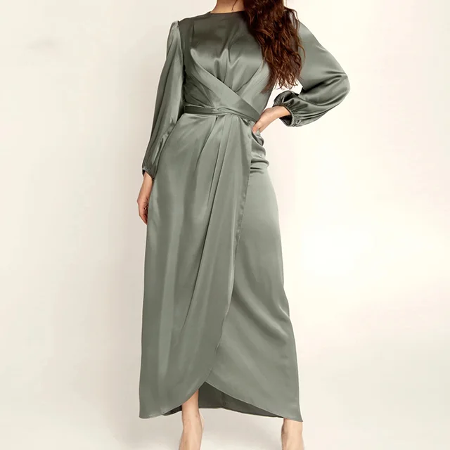 Arabic Silk Muslim Dresses Abaya in Dubai Islamic Clothing For Women Muslim Fashion Satin Dress, Customized
Arabic Silk Muslim Dresses Abaya in Dubai Islamic Clothing For Women Muslim Fashion Satin Dress, Customized
