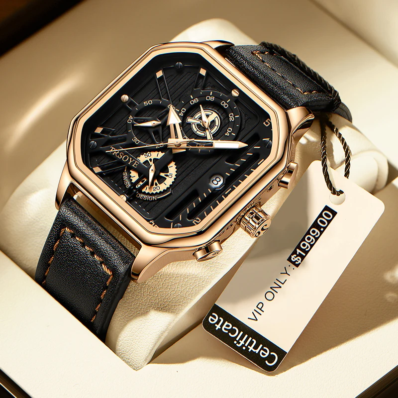 High Quality Chinese Wholesale Luxury Leather Strap Watch Men Wrist Mens Fashion Watches With Custom Logo TRS6604, Black, gold, silver
High Quality Chinese Wholesale Luxury Leather Strap Watch Men Wrist Mens Fashion Watches With Custom Logo TRS6604, Black, gold, silver
