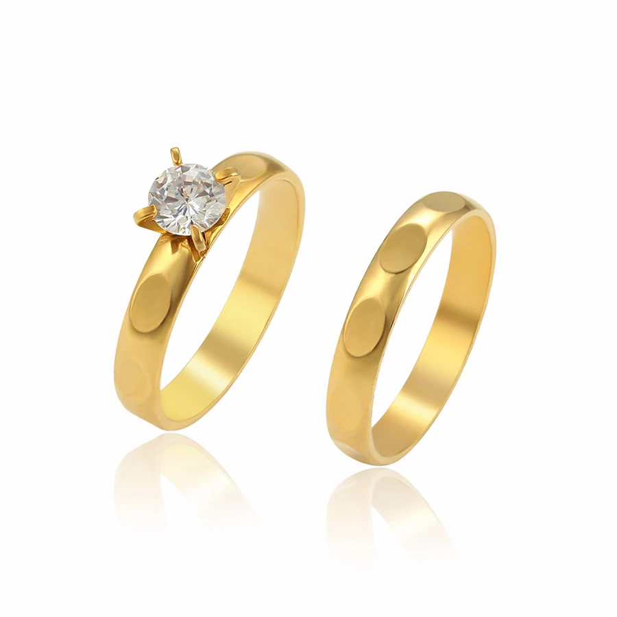 R-84 Xuping jewelry Exquisite high-end wedding couple engagement 24-karat gold diamond set pair
R-84 Xuping jewelry Exquisite high-end wedding couple engagement 24-karat gold diamond set pair