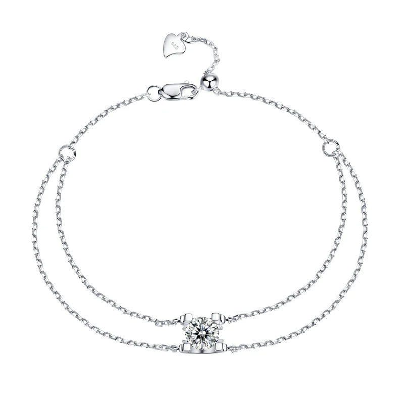 Tianshizhiyue Gems GRA U-shaped one carat 3EX round cut moissanite bracelet 925 sterling silver for pretty girls
Tianshizhiyue Gems GRA U-shaped one carat 3EX round cut moissanite bracelet 925 sterling silver for pretty girls
