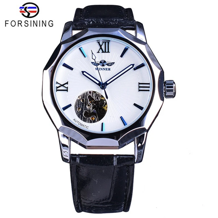 WINNER 199 Men Automatic Mechanical Movement Luminous Display Watch Low Price Fashion China Leather Band Watch
WINNER 199 Men Automatic Mechanical Movement Luminous Display Watch Low Price Fashion China Leather Band Watch