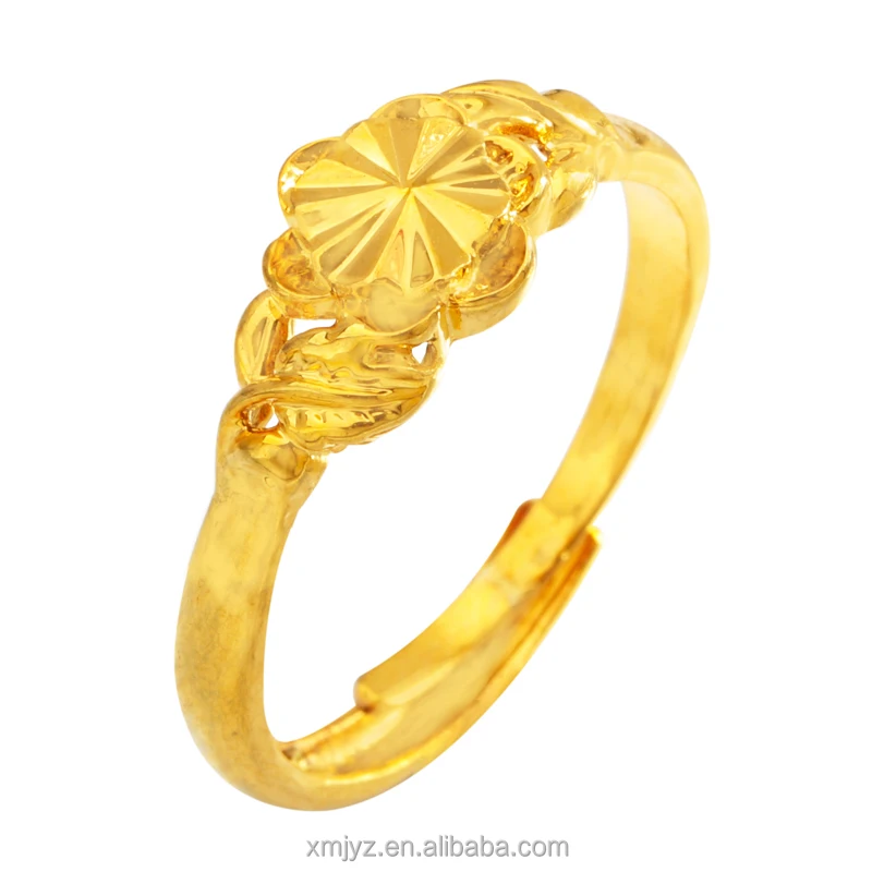 Korean Version Of The Ring Brass Gold-Plated Open Flower Ring Texture Personality Ins Wind Ring Female
Korean Version Of The Ring Brass Gold-Plated Open Flower Ring Texture Personality Ins Wind Ring Female