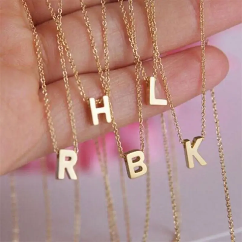New Fashion Women Stainless Steel Gold Plated Initials Pendant Letter Alphabet Necklace, Silver / gold / rose gold
New Fashion Women Stainless Steel Gold Plated Initials Pendant Letter Alphabet Necklace, Silver / gold / rose gold