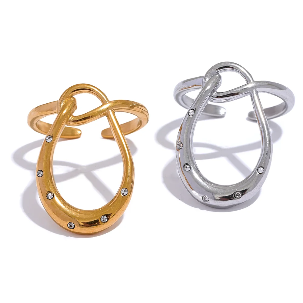 JINYOU 212 Personalized Stainless Steel Zircon Stylish Ring 2023 Metal Twisted Fashion New Design Women's Creative Jewelry
JINYOU 212 Personalized Stainless Steel Zircon Stylish Ring 2023 Metal Twisted Fashion New Design Women's Creative Jewelry
