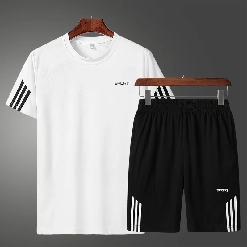 Kleidung breathable running sweatsuit striped quick dry round neck t shirt outfits short sleeve men two piece set shorts, Picture color
Kleidung breathable running sweatsuit striped quick dry round neck t shirt outfits short sleeve men two piece set shorts, Picture color