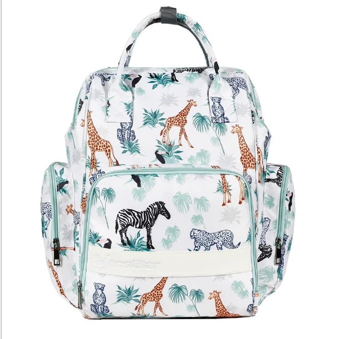 Fashion waterproof printed nylon multifunctional large capacity double shoulder portable Mommy bag mother and baby out backpack
Fashion waterproof printed nylon multifunctional large capacity double shoulder portable Mommy bag mother and baby out backpack