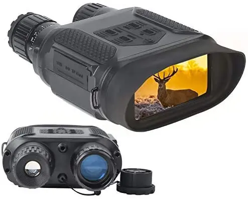 Night Vision Binoculars with LCD Screen Infrared (IR) Digital Camera Dual Photo + Video Recording for Spotting Hunting Hiking, Black
Night Vision Binoculars with LCD Screen Infrared (IR) Digital Camera Dual Photo + Video Recording for Spotting Hunting Hiking, Black