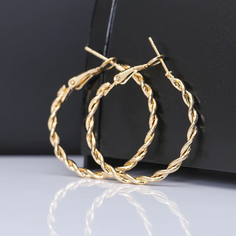 Fashion Hoop Earrings For Women Based Alloy Ear Post Earrings Gold Circle Ring, Gold, silver
Fashion Hoop Earrings For Women Based Alloy Ear Post Earrings Gold Circle Ring, Gold, silver