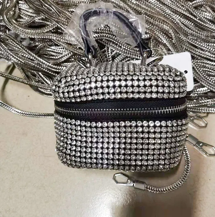Custom Fashion Woman Handbags Ladies Exclusive Rhinestone Shining Bucket Handbags for Brand Custom
Custom Fashion Woman Handbags Ladies Exclusive Rhinestone Shining Bucket Handbags for Brand Custom
