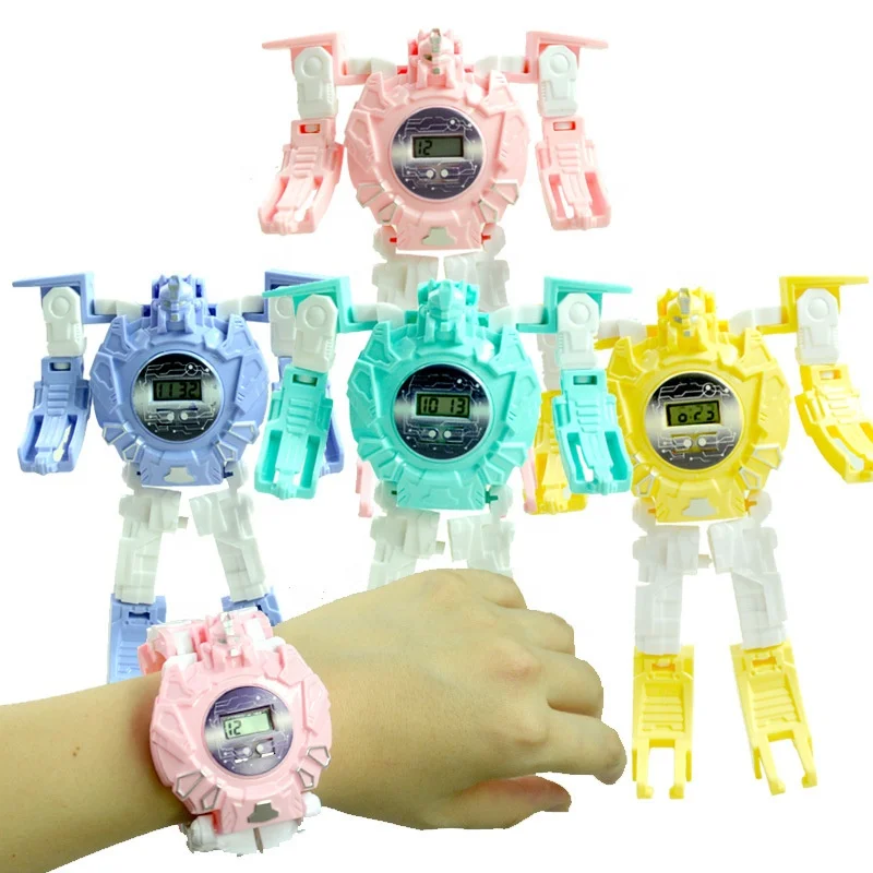 Colorful Cartoon Plastic Transform Change Deform Robot Toy Boys Girls Watches Wrist Digital Watch Children's Kids Watch, Multi colors
Colorful Cartoon Plastic Transform Change Deform Robot Toy Boys Girls Watches Wrist Digital Watch Children's Kids Watch, Multi colors