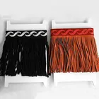 Wholesale Multi Color Double Face Short Faux Leather Tassel for Women Handbags Keychains