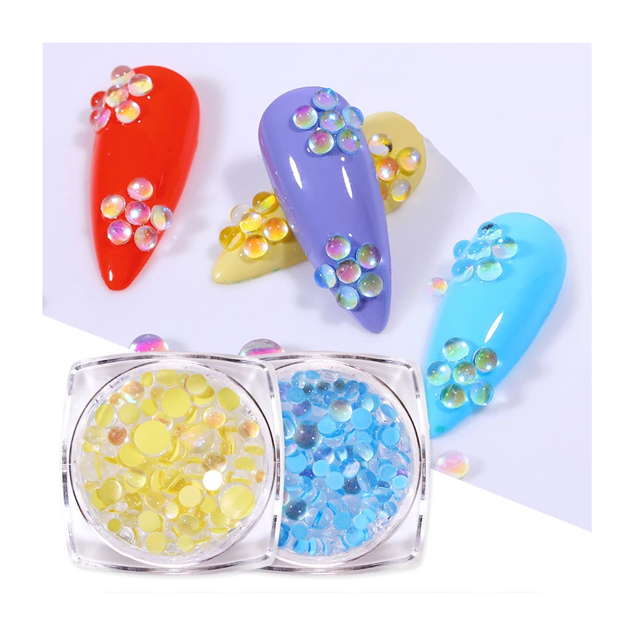 The Latest Candy Color Mermaid Glass Bead Symphony Round Glass Crystal Bead Macaron Nail Decoration Rhinestones
The Latest Candy Color Mermaid Glass Bead Symphony Round Glass Crystal Bead Macaron Nail Decoration Rhinestones