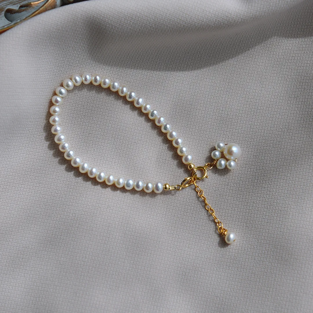 Simple and versatile beaded freshwater pearl plating 14K real gold plated luxury bracelet jewelry, As pictures
Simple and versatile beaded freshwater pearl plating 14K real gold plated luxury bracelet jewelry, As pictures