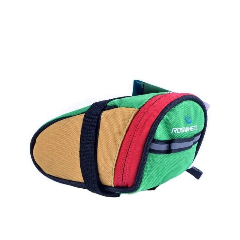 Reflective Webbing Design Colorful Riding Saddle Bag High Quality Scratch Bike Bag Under Seat Bike Repair Bag, Black red blue green
Reflective Webbing Design Colorful Riding Saddle Bag High Quality Scratch Bike Bag Under Seat Bike Repair Bag, Black red blue green
