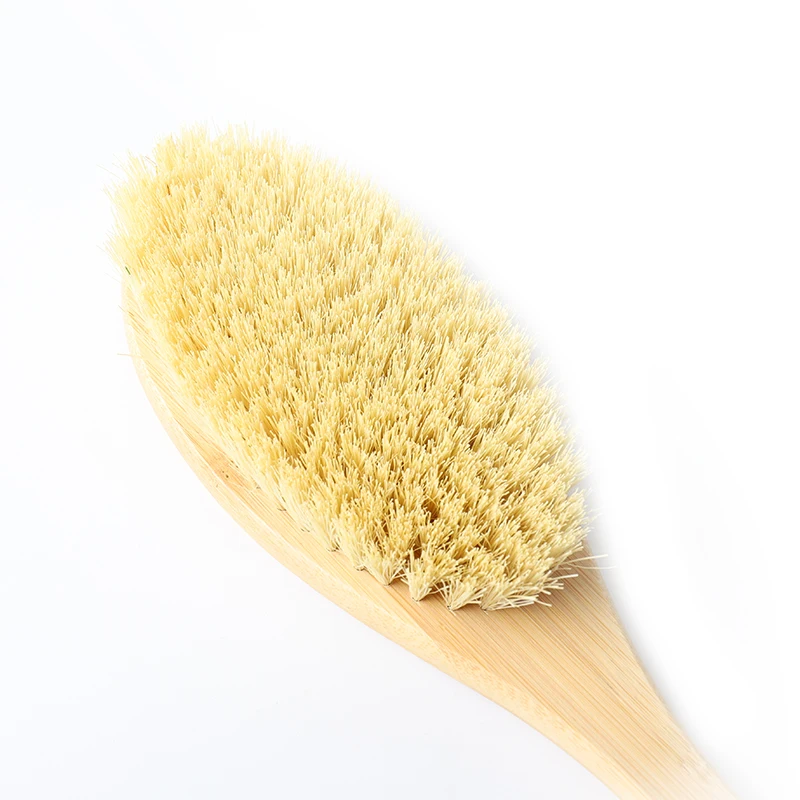 Cactus natural sisal bath brush long handle shower back brush, Natural wood color
Cactus natural sisal bath brush long handle shower back brush, Natural wood color