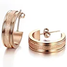 Top Selling Silver Jewelry Pave Diamond Platinum Hoop Earring For Women