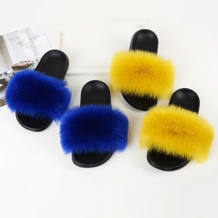 Hot Selling Wholesale Soft Shoe Sole Solid Mixed Color Women Faux Fox Fur Slippers, Soild, mixed color
Hot Selling Wholesale Soft Shoe Sole Solid Mixed Color Women Faux Fox Fur Slippers, Soild, mixed color