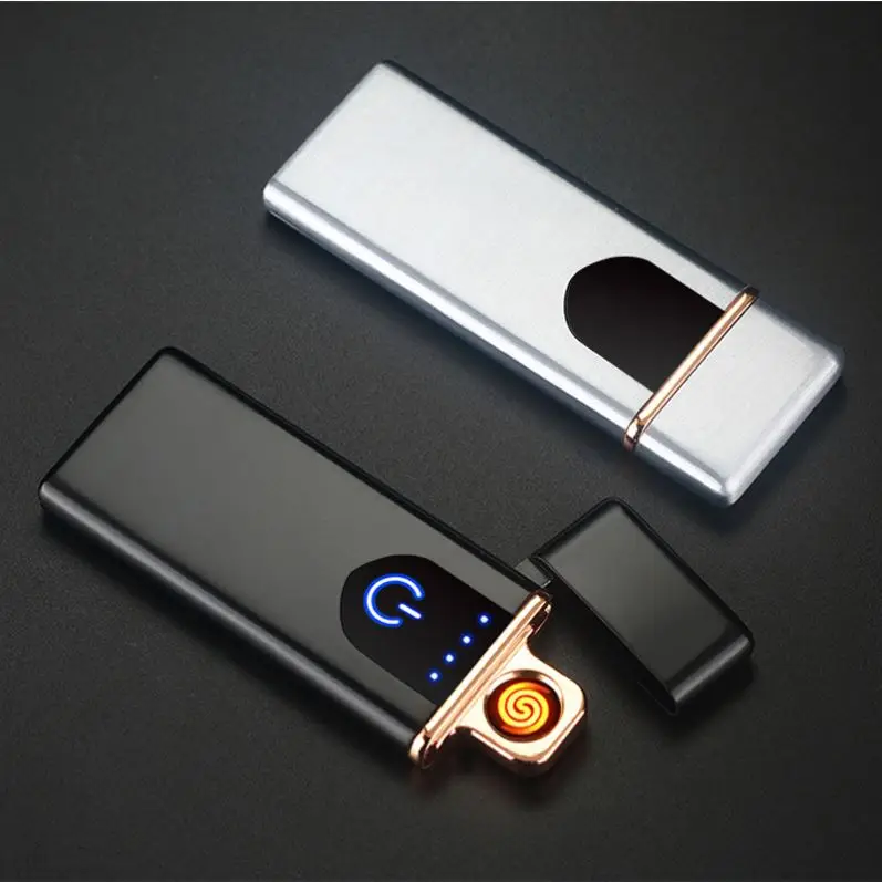 Charging lighter Touch induction windproof electronic ultra-thin USB cigarette lighter custom Metal L0018, 6 colors
Charging lighter Touch induction windproof electronic ultra-thin USB cigarette lighter custom Metal L0018, 6 colors