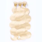 China Wholesale Virgin Hair Vendor Body Wave Cuticle Aligned 613 Indian Hair Blonde Human Hair Bundles