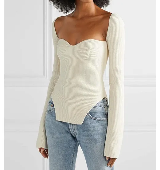 Square Collar Long Sleeve Woman Sweaters Knitted Pullover Women Spring Autumn Sweater Winter Tops For Women Black White Jumper, Picture color
Square Collar Long Sleeve Woman Sweaters Knitted Pullover Women Spring Autumn Sweater Winter Tops For Women Black White Jumper, Picture color