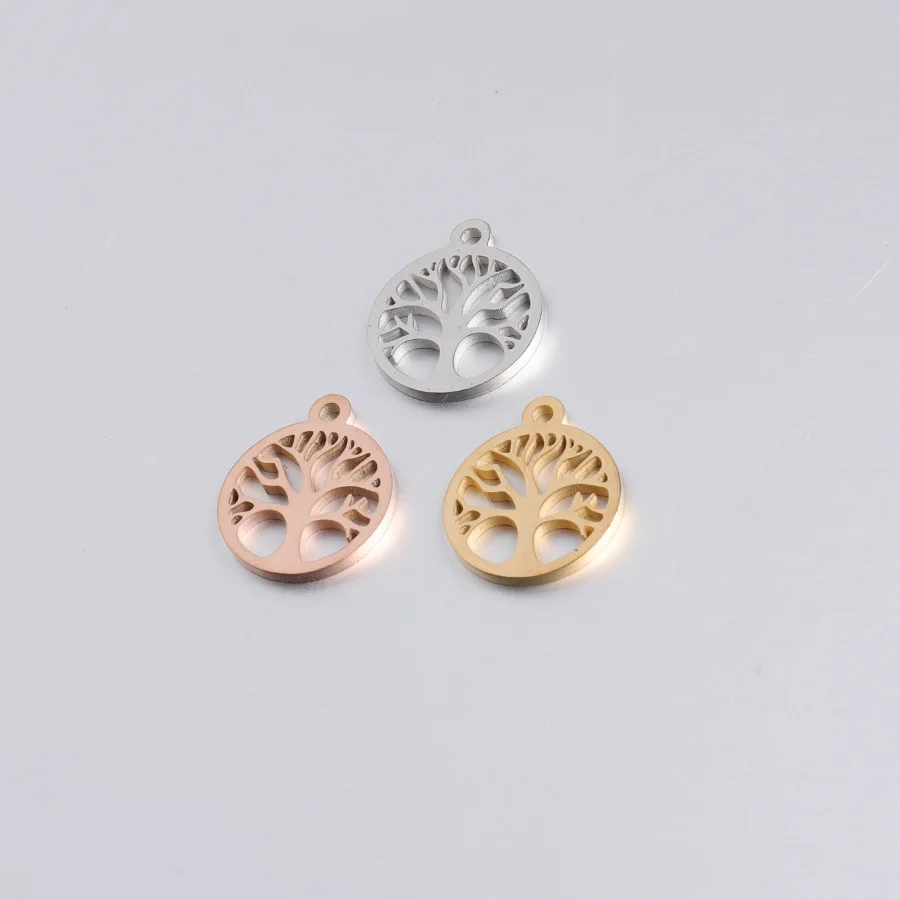Mirror Polished 15*17.8mm Stainless Steel Tree of Life Pendant Round Hollow Life Tree Charms for DIY Bracelets Necklace Making
Mirror Polished 15*17.8mm Stainless Steel Tree of Life Pendant Round Hollow Life Tree Charms for DIY Bracelets Necklace Making