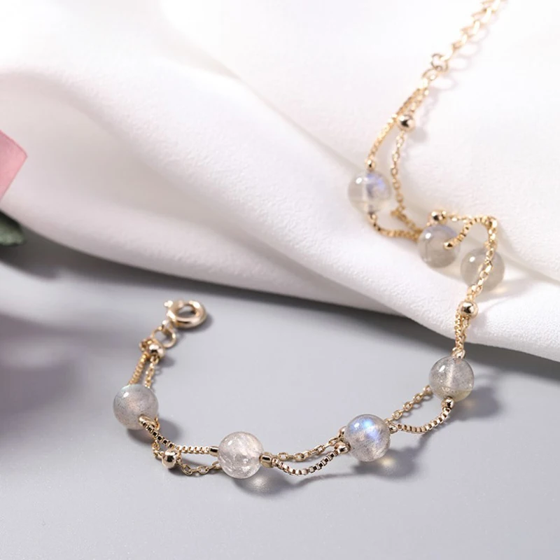 New design fashion moonstone bead gemstone women girls gift jewelry multilayer crystal bracelet 
New design fashion moonstone bead gemstone women girls gift jewelry multilayer crystal bracelet
