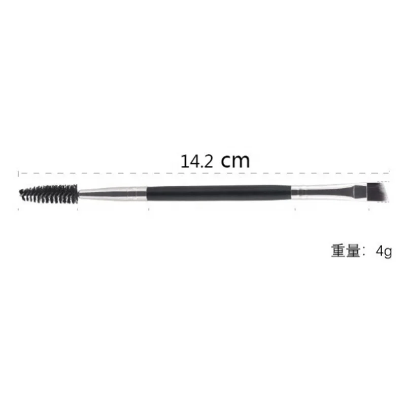 single double - headed eyebrow brush professional makeup brush with wooden handle, Black
single double - headed eyebrow brush professional makeup brush with wooden handle, Black
