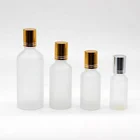 Factory Custom Transparent Frosted Glass Mini Orifice Reducer Essential Oil Bottle Roller Ball