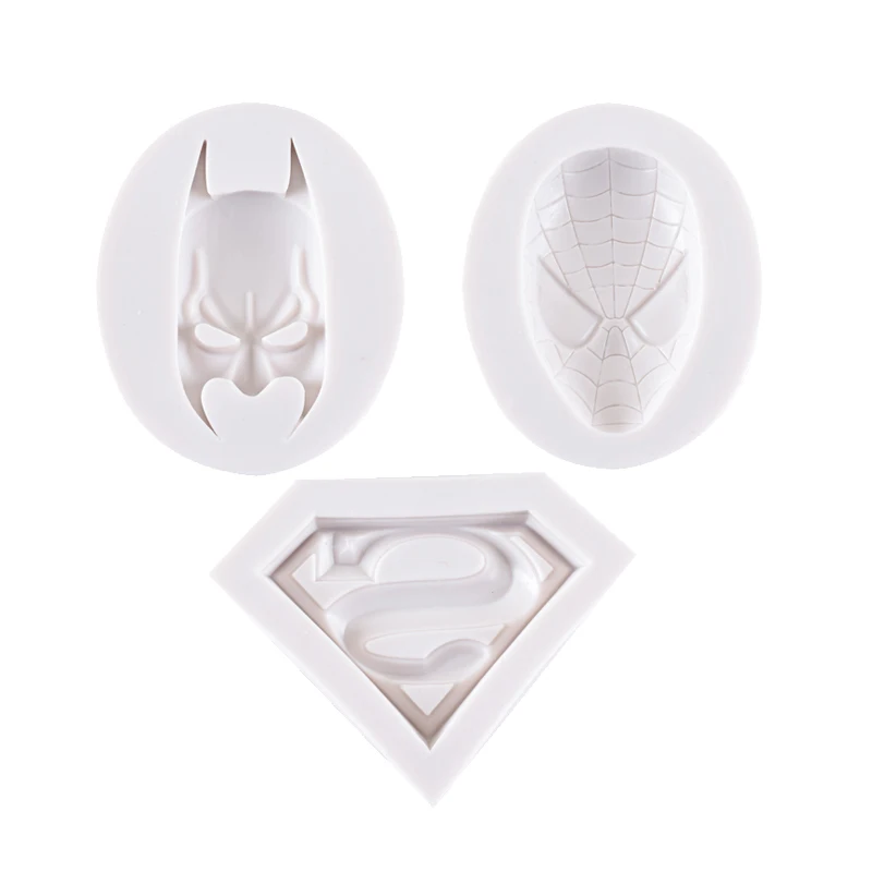Cartoon Superman spiderman hero Liquid silicone mold sugar cake decoration mold creative DIY baking, Customized color
Cartoon Superman spiderman hero Liquid silicone mold sugar cake decoration mold creative DIY baking, Customized color