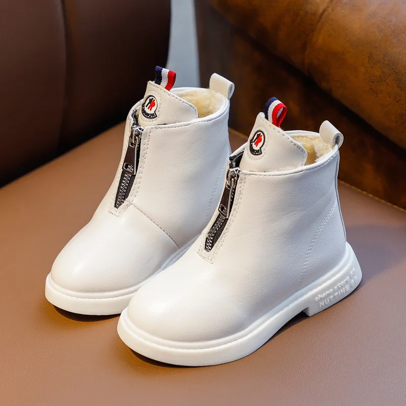 Original Factory Cheap Fashionable Kids Leather Boots Anti-slip Winter Boots for Boys and Girls, Black white
Original Factory Cheap Fashionable Kids Leather Boots Anti-slip Winter Boots for Boys and Girls, Black white