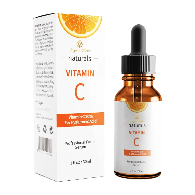 Joyou Three OEM ODM own brand 30ml Hyaluronic Acid Conversion Dulling Skin Whitening and Moisturizing Vitamin C Serum
Joyou Three OEM ODM own brand 30ml Hyaluronic Acid Conversion Dulling Skin Whitening and Moisturizing Vitamin C Serum