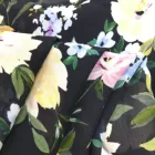 100% viscose digital printing party fancy floral dress fabric