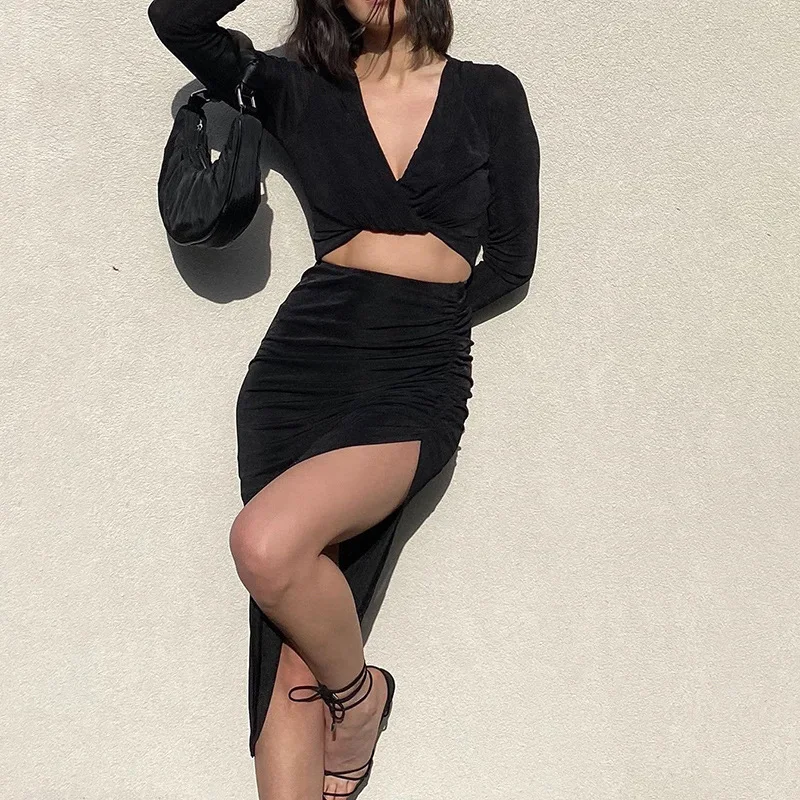 Yingchchao New Arrivals 2020 Autumn Fashion Sexy Long Sleeve Bodycon Dress for Women Fall Winter Sexy Two Piece Outfits
Yingchchao New Arrivals 2020 Autumn Fashion Sexy Long Sleeve Bodycon Dress for Women Fall Winter Sexy Two Piece Outfits