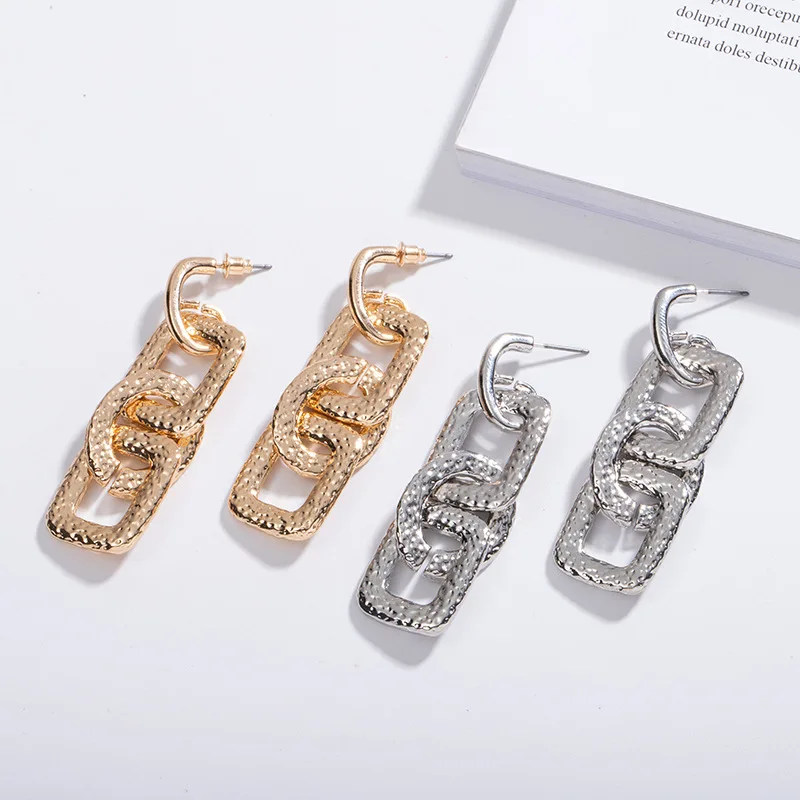 European simple show face thin earrings female geometric two square circle link dangle stud earrings, Picture
European simple show face thin earrings female geometric two square circle link dangle stud earrings, Picture