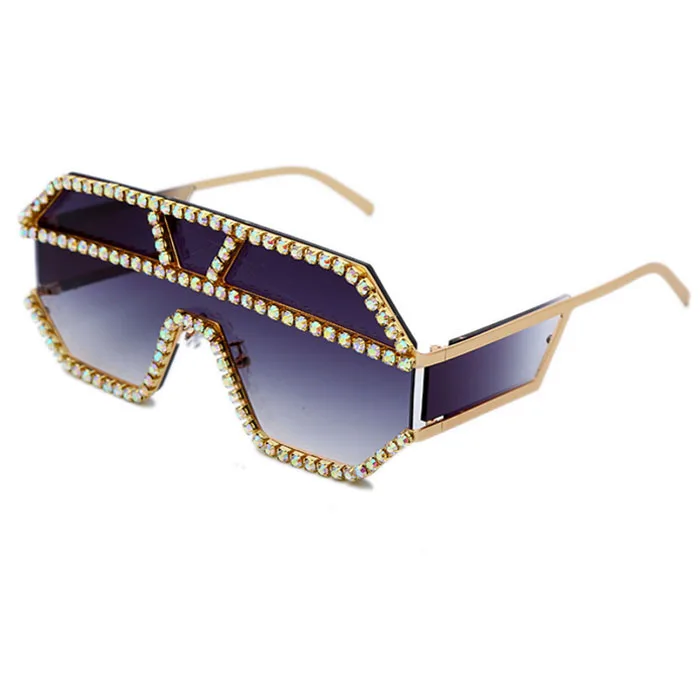 NEW Luxury Vintage fashion Diamond uv400 Sunglasses One-piece Square Rhinestone Oversized Sunglasses women men
NEW Luxury Vintage fashion Diamond uv400 Sunglasses One-piece Square Rhinestone Oversized Sunglasses women men