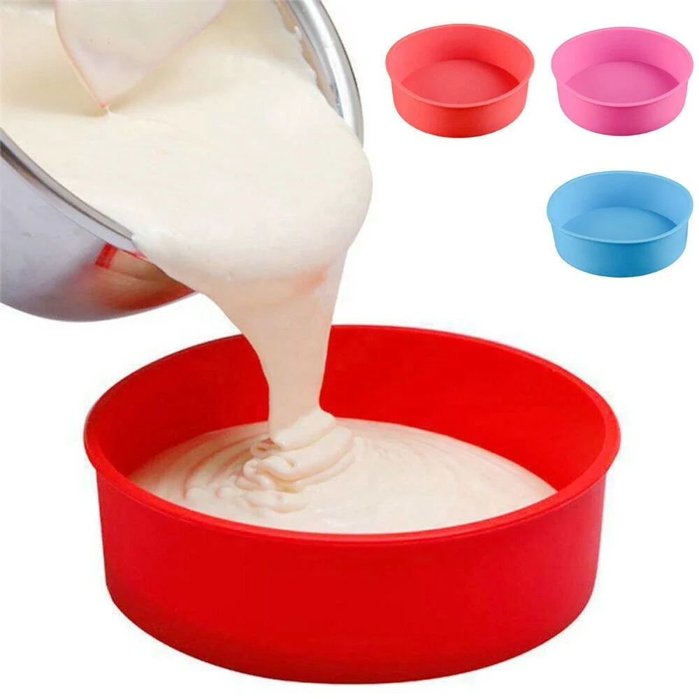 Food Grade Silicone 8-inch Round Baking Pan Round Silicone Cake DIY Baking Mold, Random color
Food Grade Silicone 8-inch Round Baking Pan Round Silicone Cake DIY Baking Mold, Random color