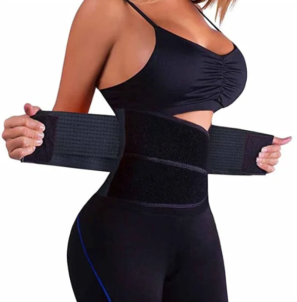High Quality Sweat Belt Waist Trimmer Slimming Tummy Band waist trainer 
High Quality Sweat Belt Waist Trimmer Slimming Tummy Band waist trainer