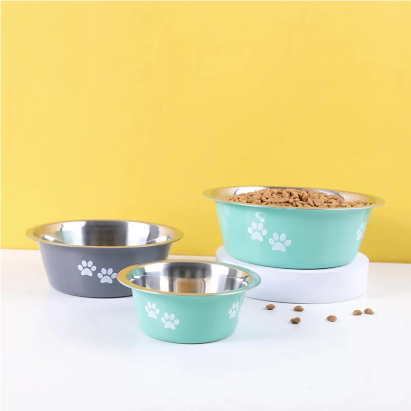Stainless Steel Dog Bowl pet feeder dog feed container cat food bowls silicone bottom anti-slip
Stainless Steel Dog Bowl pet feeder dog feed container cat food bowls silicone bottom anti-slip