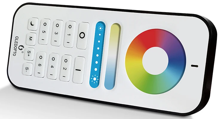 Gledopto GL-RC-006Z 2.4 G RF Remote Touch RGB Controller 9 Lighting Changing Modes RF Remote Control LED Lights For ZigBee 3.0 - ANKUX.COM