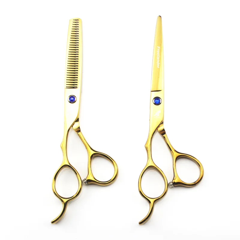 Freelander professional 6.0-inch golden left hand hairdressing scissors for haircut scissors
Freelander professional 6.0-inch golden left hand hairdressing scissors for haircut scissors