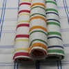 Wholesale top quality colorful microfiber stripe cloth woven tea towel for table plates home using