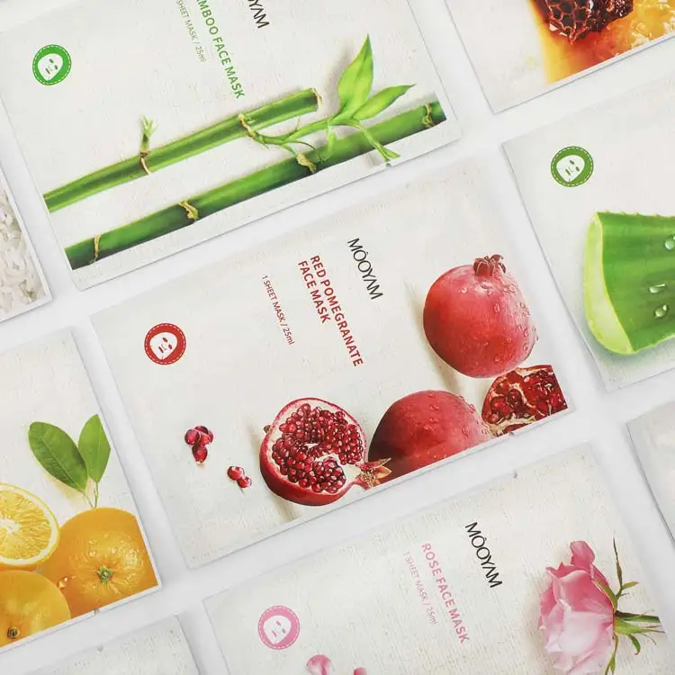 OEM beauty skin care sheet facial mask mascarillas faciales natural organic plant fruit face mask
OEM beauty skin care sheet facial mask mascarillas faciales natural organic plant fruit face mask