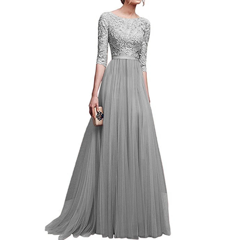 2020 New Fashion half Sleeve Lace Elegant Evening Maxi Dress Chiffon Party Prom Wear Dress, White,wine red,gray,black,blue,apricot,purple
2020 New Fashion half Sleeve Lace Elegant Evening Maxi Dress Chiffon Party Prom Wear Dress, White,wine red,gray,black,blue,apricot,purple