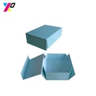 Durableinuse custom handmade Luxury matt black folding magnetic flower gift paper box